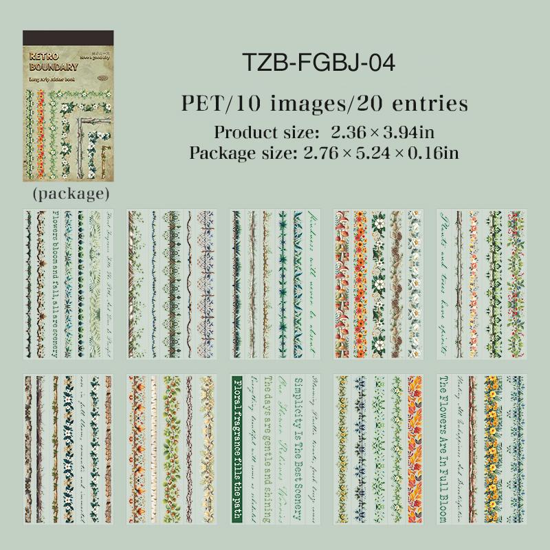 Retro Boundaries Series Vintage Gothic Lace Flower Vine Landscape PET Sticker Creative DIY Journal Material Collage Stationery
Retro Boundaries Series Vintage Gothic Lace Flower Vine Landscape PET Sticker Creative DIY Journal Material Collage Stationery