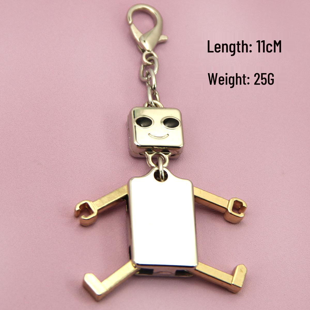 Ключниця-робот-машина з картону зі сплаву з рухомим підвісом-великою головою срібний/золотий
Ключниця-робот-машина з картону зі сплаву з рухомим підвісом-великою головою срібний/золотий