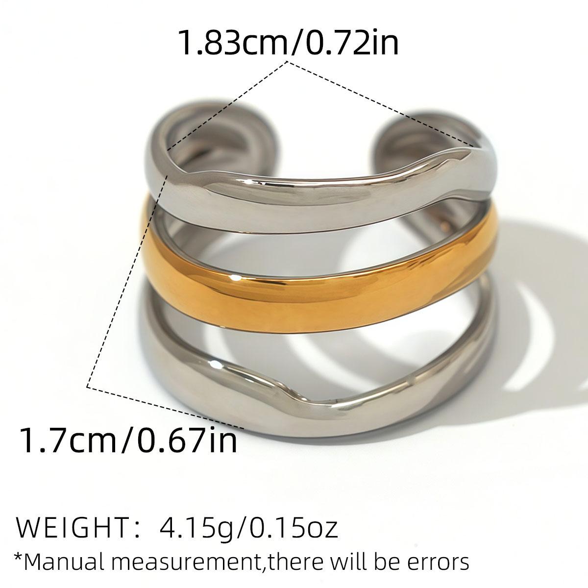Minimalist Line Ring 18K Gold Color Plated Stainless Steel Stackable Hollow Ring Women s Zircon Adjustable Ring Party Gift
Minimalist Line Ring 18K Gold Color Plated Stainless Steel Stackable Hollow Ring Women s Zircon Adjustable Ring Party Gift