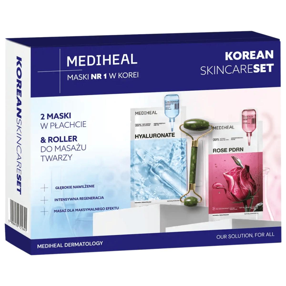MEDIHEAL moisturizing and regenerating face set 2 SHEET MASKS + ROLLER
MEDIHEAL moisturizing and regenerating face set 2 SHEET MASKS + ROLLER