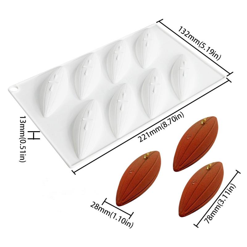 New 6-Cavity Non-Stick Cocoa Fruit Silicone Mold - Baking Tool For Mousse Cake Olive Chocolate Desserts, Food-Grade Pastry Mold
New 6-Cavity Non-Stick Cocoa Fruit Silicone Mold - Baking Tool For Mousse Cake Olive Chocolate Desserts, Food-Grade Pastry Mold