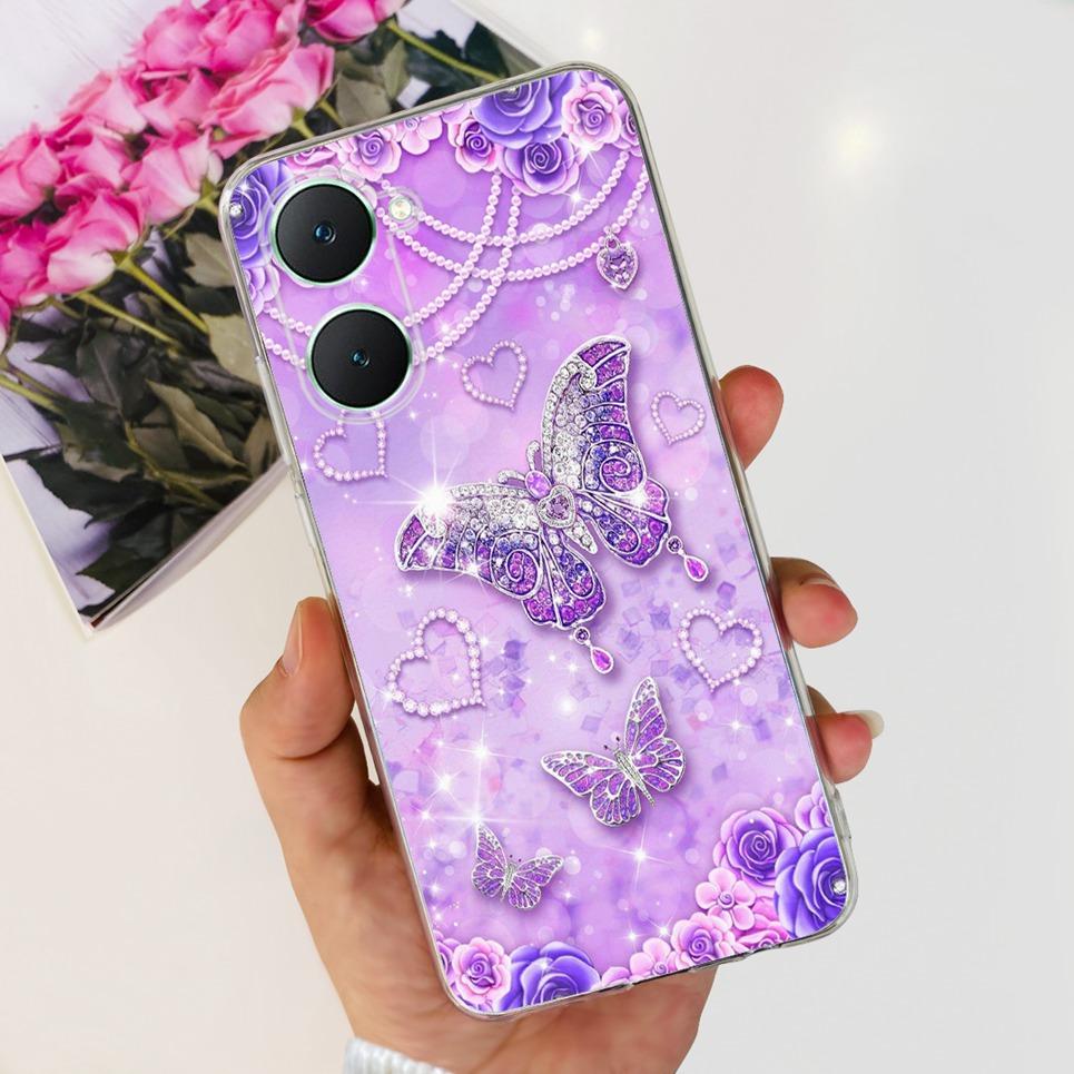 Transparent Soft TPU Coque For Vivo Y18 Y18e Vivo Y03 4G Case Women Girly Fashion Flower Butterfly Funda Shell VivoY03 Y 18 e Vivo Y03 4G
Transparent Soft TPU Coque For Vivo Y18 Y18e Vivo Y03 4G Case Women Girly Fashion Flower Butterfly Funda Shell VivoY03 Y 18 e Vivo Y03 4G