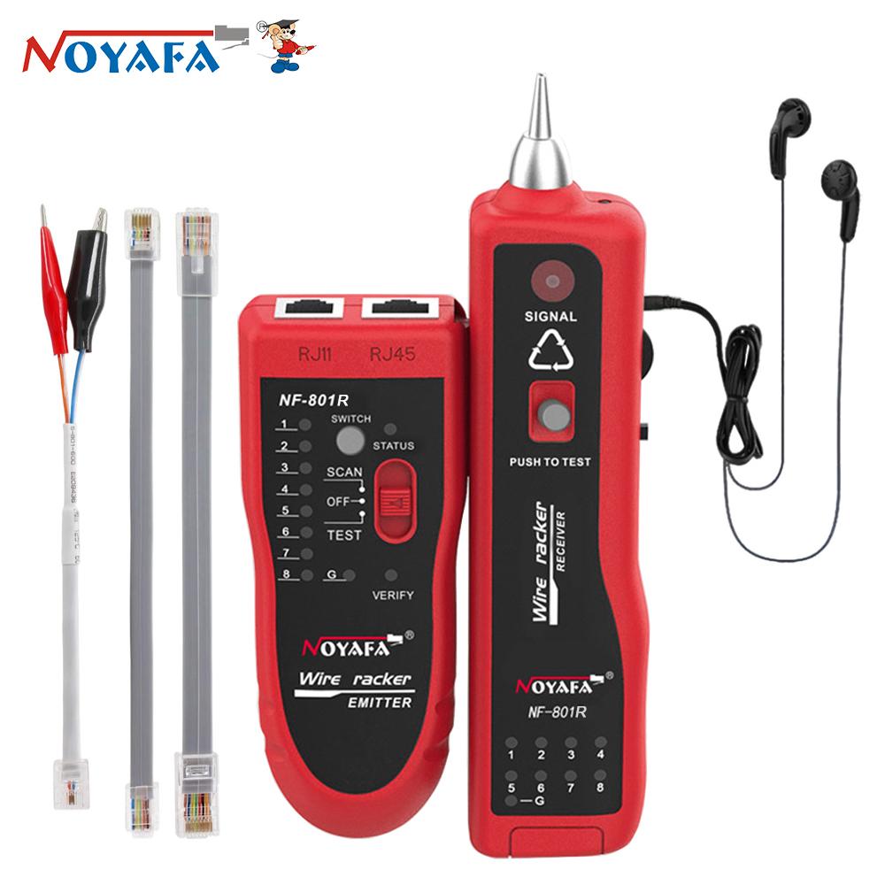 NOYAFA NF-801R Тестер сетевого кабеля Ethernet LAN Устройство отслеживания телефонных проводов RJ45 RJ11 Поиск линии со светодиодной подсветкой
NOYAFA NF-801R Тестер сетевого кабеля Ethernet LAN Устройство отслеживания телефонных проводов RJ45 RJ11 Поиск линии со светодиодной подсветкой