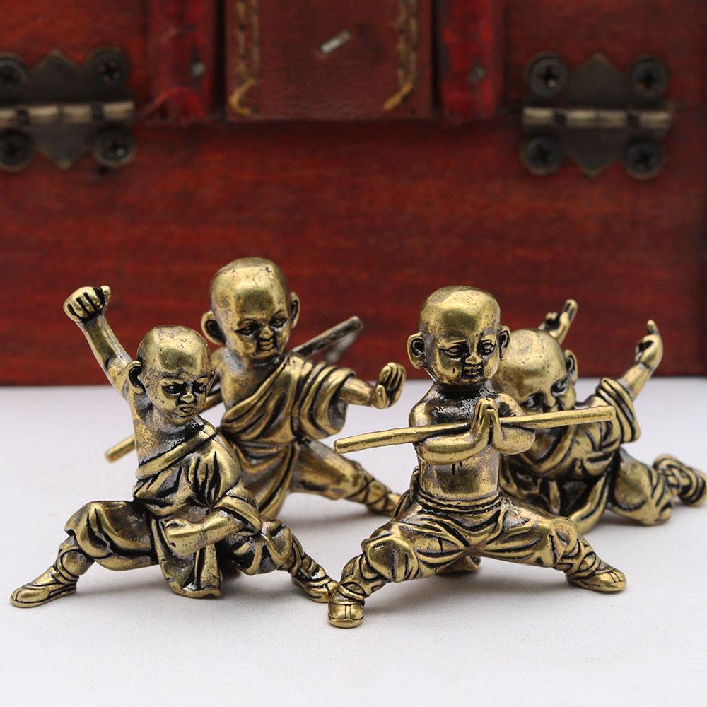 4 Styles Little Monk Kung Fu Brass Small Statue Characters Miniatures Figurines Desktop Decorations Crafts Home Decors Ornaments B
4 Styles Little Monk Kung Fu Brass Small Statue Characters Miniatures Figurines Desktop Decorations Crafts Home Decors Ornaments B