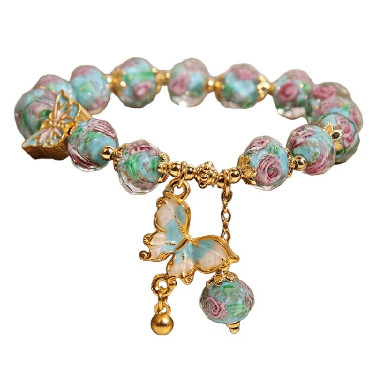 Glass Bead Butterfly Pendant Bracelet Rose Garden Design Offering Comfortable Beads Bracelet for Special Occasions синій
Glass Bead Butterfly Pendant Bracelet Rose Garden Design Offering Comfortable Beads Bracelet for Special Occasions синій