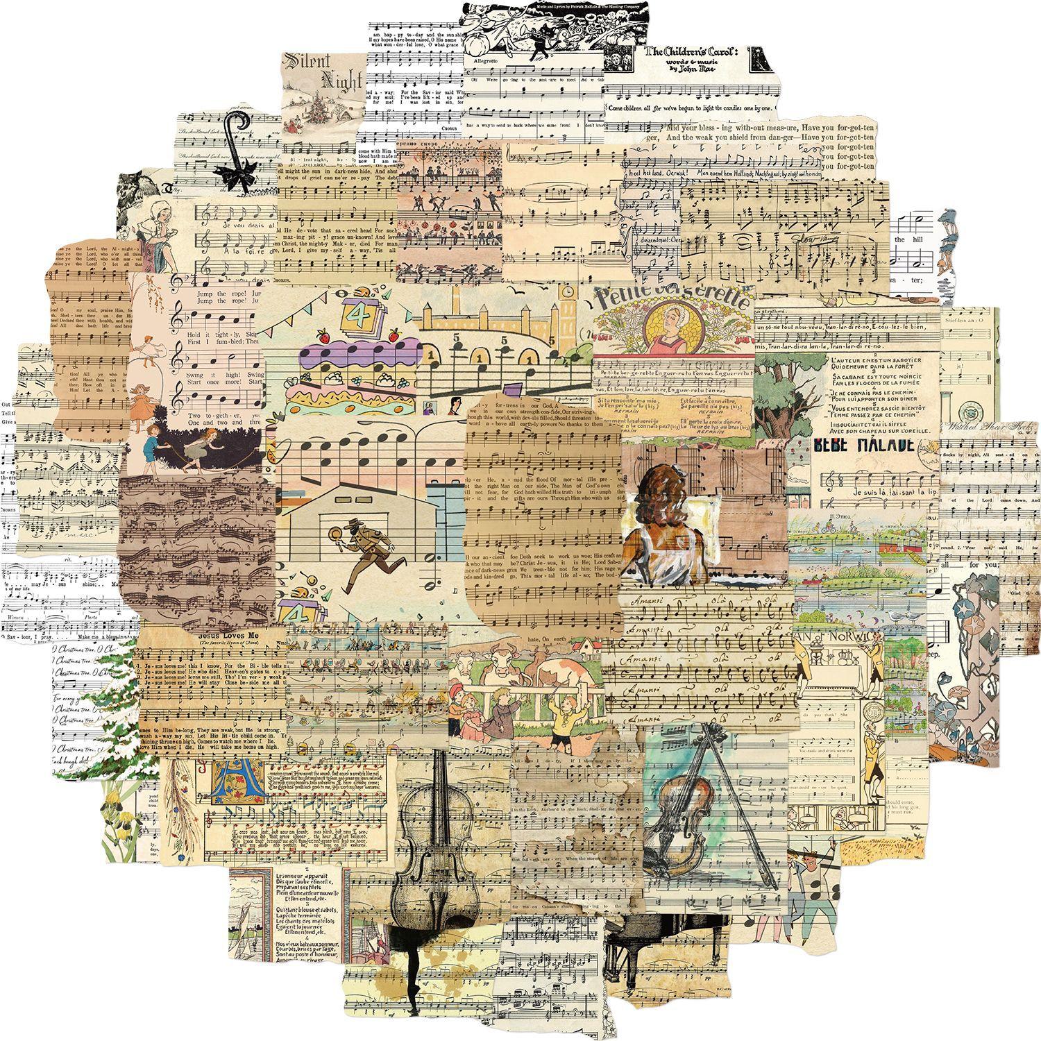 50 Пожелтевших и Неполных Музыкальных Партитур, Стикеры-Граффити, Чемодан-Тетрадь для Гитары, Водонепроницаемые Наклейки для DIY
50 Пожелтевших и Неполных Музыкальных Партитур, Стикеры-Граффити, Чемодан-Тетрадь для Гитары, Водонепроницаемые Наклейки для DIY