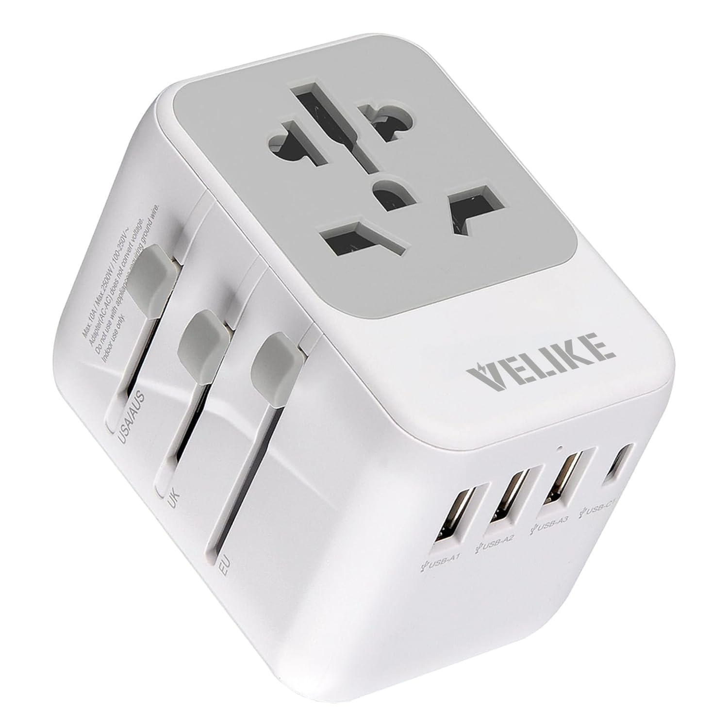 Overseas Conversion Plug VELIKE Outlet Multi Conversion Plug Overseas Power Plug 3 Ports 1 Compatible Worldwide Converter Type Multi Adapter Charger сірий колір
Overseas Conversion Plug VELIKE Outlet Multi Conversion Plug Overseas Power Plug 3 Ports 1 Compatible Worldwide Converter Type Multi Adapter Charger сірий колір