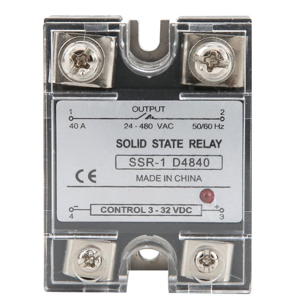 SSR40DA Solid State Relay SSR Solid State Module DC Controlled AC 40A 332VDC
SSR40DA Solid State Relay SSR Solid State Module DC Controlled AC 40A 332VDC