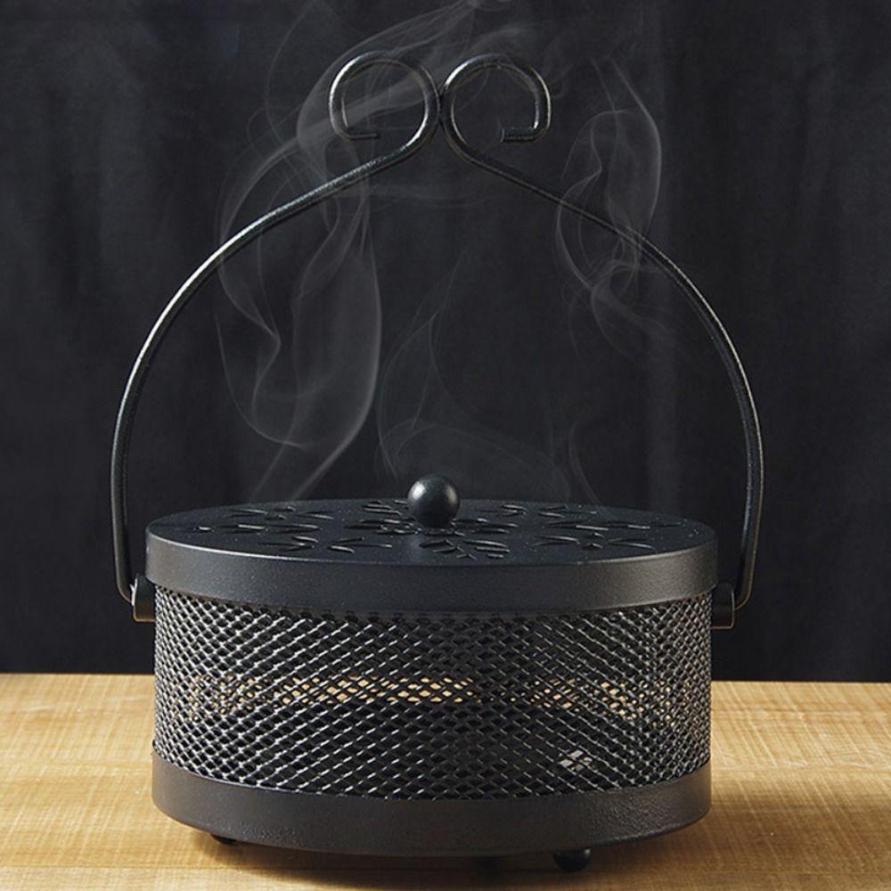 Fireproof Incense Burner Pendable Iron Holder Retro Mosquito Coil Holder Indoor бронзовий 
Fireproof Incense Burner Pendable Iron Holder Retro Mosquito Coil Holder Indoor бронзовий