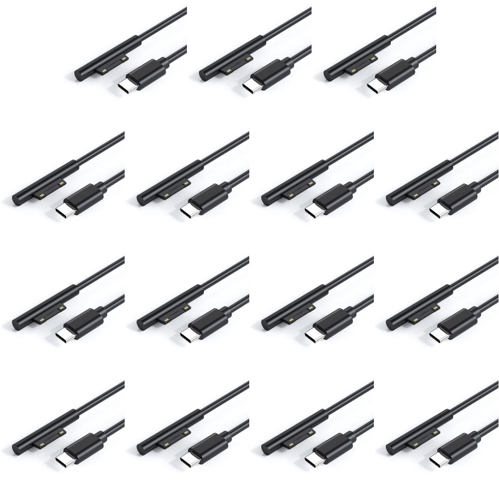 Блок питания USB C PD, кабель для быстрого зарядного устройства для Microsoft Surface Pro 7 6 5 4
Блок питания USB C PD, кабель для быстрого зарядного устройства для Microsoft Surface Pro 7 6 5 4