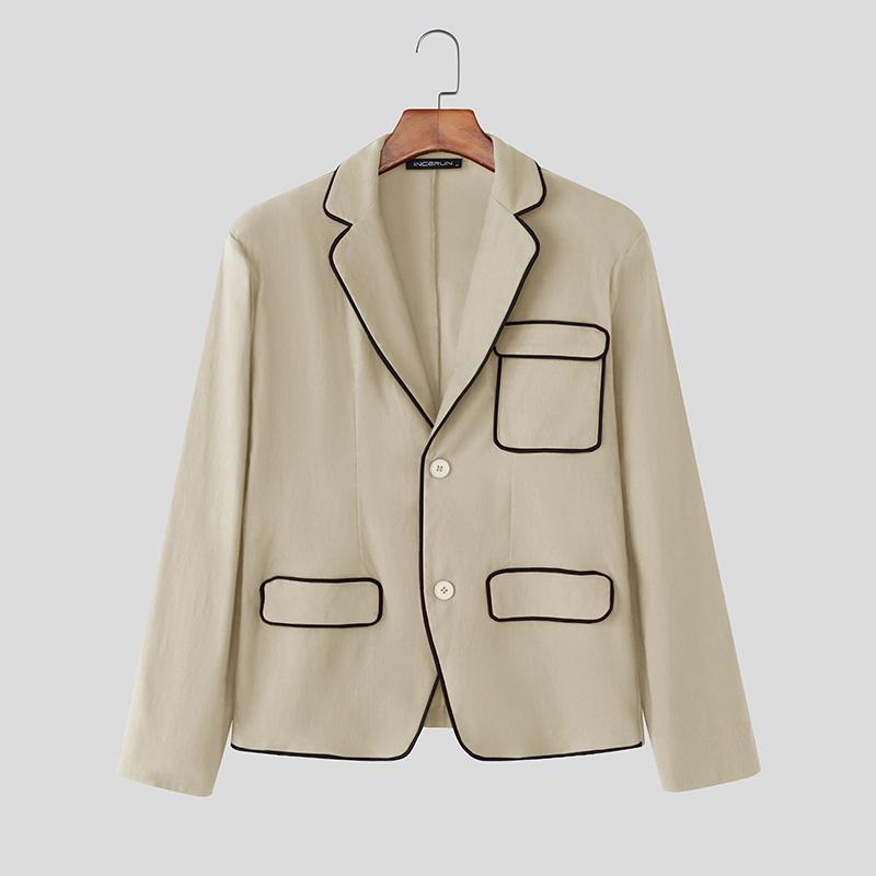 INCERUN Men Lapel Neck Long Sleeve Buttons Stitching Coats Blazer 4XL хаки
INCERUN Men Lapel Neck Long Sleeve Buttons Stitching Coats Blazer 4XL хаки