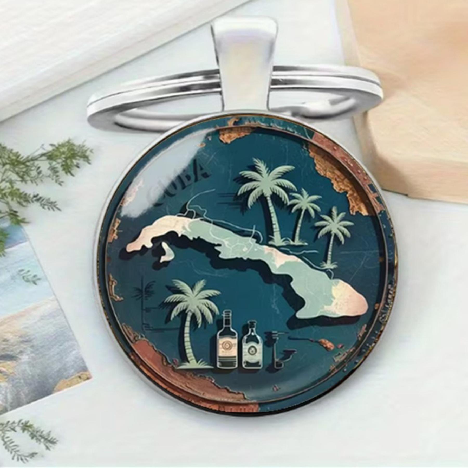 Round Glass Keychain Pendant Featuring Detailed Map Design with Durable Metal Ring for Secure Attachment and Everyday Use One Size
Round Glass Keychain Pendant Featuring Detailed Map Design with Durable Metal Ring for Secure Attachment and Everyday Use One Size