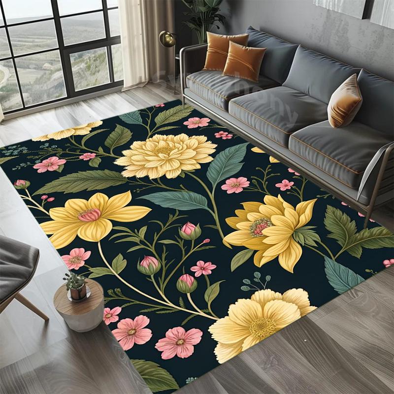 Navy Pink Orchid Area Rug Elegant Floral Botanical Pattern Non-Slip Stain Resistant Carpet for Living Room Bedroom Entryway 40x60cm
Navy Pink Orchid Area Rug Elegant Floral Botanical Pattern Non-Slip Stain Resistant Carpet for Living Room Bedroom Entryway 40x60cm
