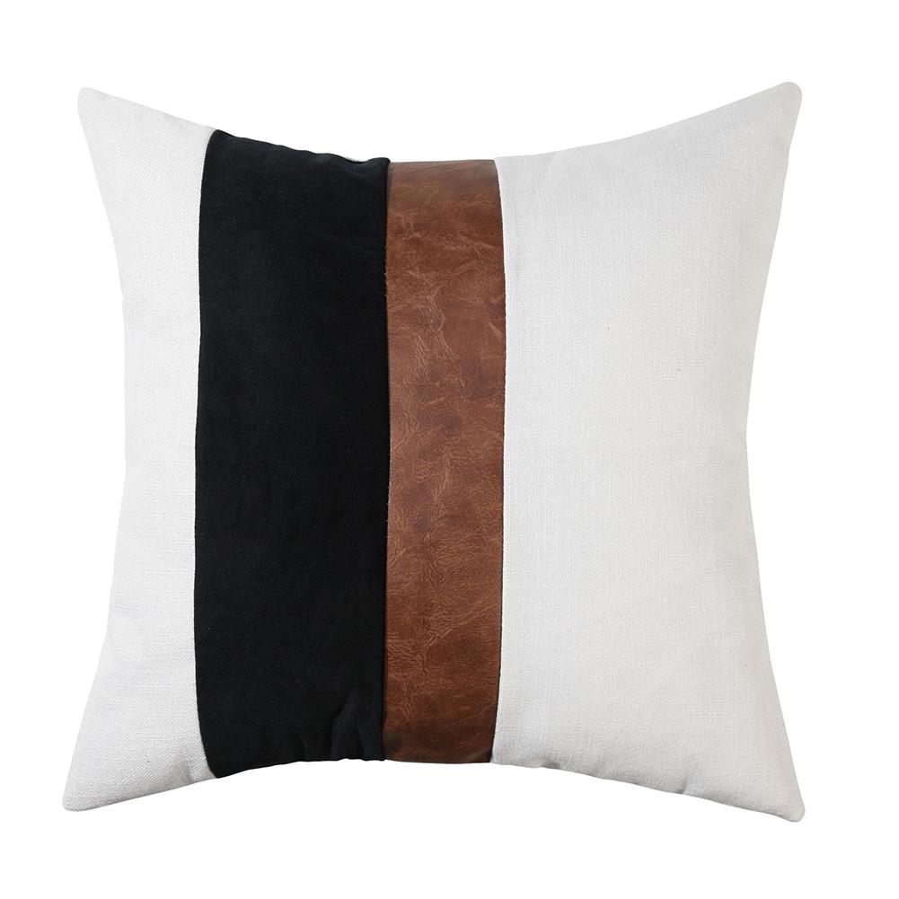 Modern Minimalist Style Soft Bedside Cushion Cover Color Contrast Stripe Sofa Pillowcase Square Throw Pillow Case 45x45cm Black45x45cm (without core)
Modern Minimalist Style Soft Bedside Cushion Cover Color Contrast Stripe Sofa Pillowcase Square Throw Pillow Case 45x45cm Black45x45cm (without core)