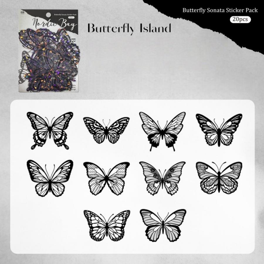 20pcs Butterfly Shell Light PET Stickers DIY Cake Party Decor чорний
20pcs Butterfly Shell Light PET Stickers DIY Cake Party Decor чорний