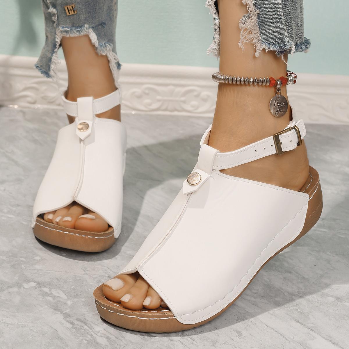 Fashion Peep Toe Mid Heels Sandals Women Summer 2025 Fashion Ankle Strap Platform Sandals Woman Lightweight Wedge Beach Shoes Sandals 36 білий
Fashion Peep Toe Mid Heels Sandals Women Summer 2025 Fashion Ankle Strap Platform Sandals Woman Lightweight Wedge Beach Shoes Sandals 36 білий