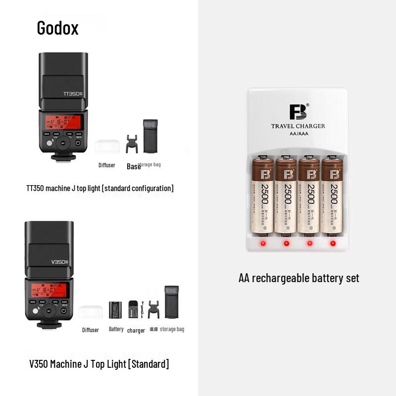 Godox TT350/V350 Mini Flash Kit for Nikon
Godox TT350/V350 Mini Flash Kit for Nikon