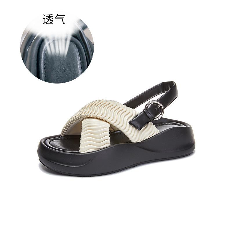 2025 summer new platform cross sandals women s casual small fragrant style buckle sandals fashionable versatile outer wear women s shoes 40 бежевый
2025 summer new platform cross sandals women s casual small fragrant style buckle sandals fashionable versatile outer wear women s shoes 40 бежевый