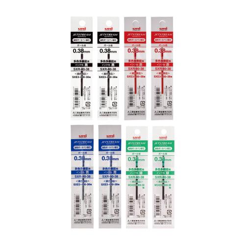 Стержень для шариковой ручки Mitsubishi Pencil Jet Stream Multicolor Multifunction 0,38 4 цвета x 2 шт. SXR8038
Стержень для шариковой ручки Mitsubishi Pencil Jet Stream Multicolor Multifunction 0,38 4 цвета x 2 шт. SXR8038