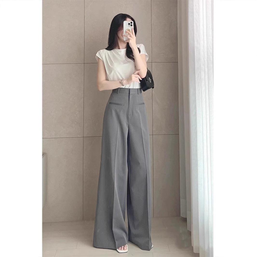 Petite Women s High-Waist Wide Leg Culottes - Spring Floor-Length Drapey Suit Pants Large сірий колір
Petite Women s High-Waist Wide Leg Culottes - Spring Floor-Length Drapey Suit Pants Large сірий колір