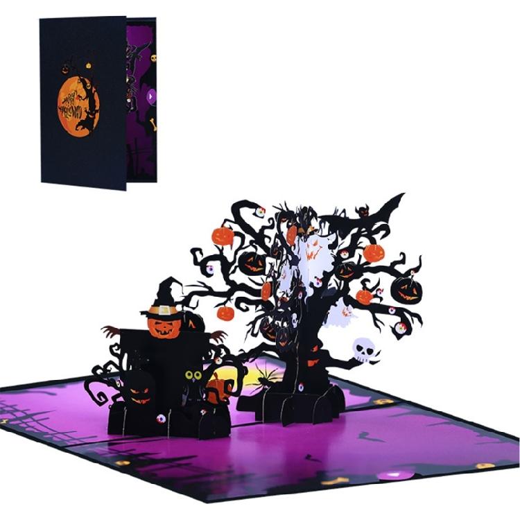 Уникальная открытка-приглашение на Хэллоуин Страшные тыквы Пугала 3D Pop-up Хэллоуинская поздравительная открытка для друга Семьи 1
Уникальная открытка-приглашение на Хэллоуин Страшные тыквы Пугала 3D Pop-up Хэллоуинская поздравительная открытка для друга Семьи 1