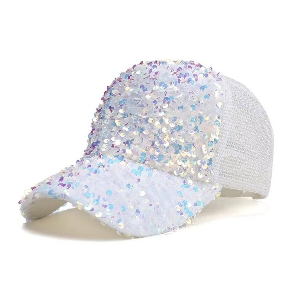 New Breathable Shiny Sequin Baseball Cap Casual Mesh Women Sun Hat Visors Korean Girls Duck Tongue Caps Summer білий
New Breathable Shiny Sequin Baseball Cap Casual Mesh Women Sun Hat Visors Korean Girls Duck Tongue Caps Summer білий