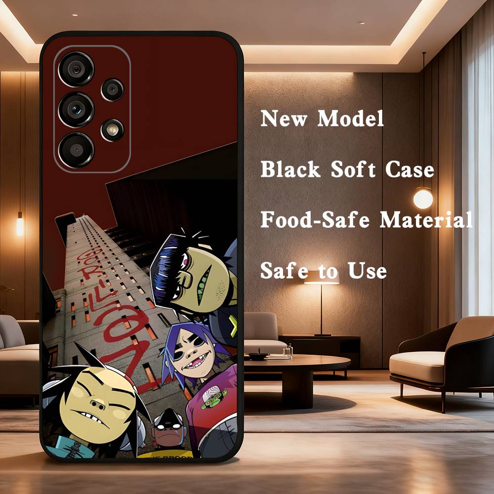 band G-Gorillaz For Samsung Galaxy A53,31,52,72,41,Note,J7,8,9,5G,22,73,32,71, Soft Black Silicone Case SamsungA73 5G
band G-Gorillaz For Samsung Galaxy A53,31,52,72,41,Note,J7,8,9,5G,22,73,32,71, Soft Black Silicone Case SamsungA73 5G