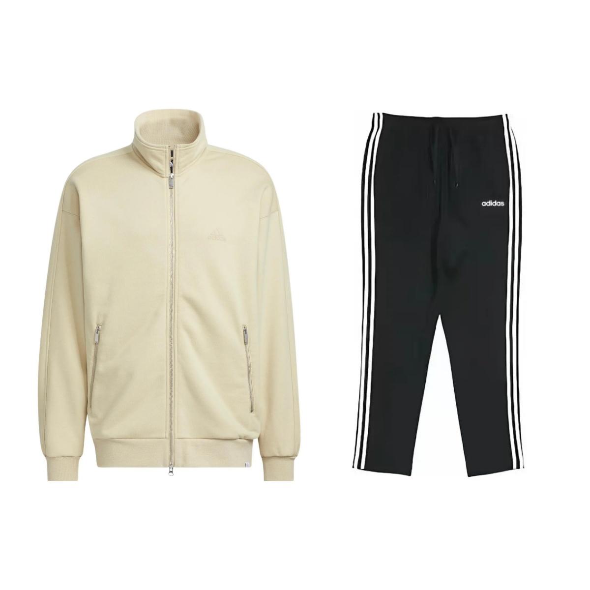 Adidas Solid Color Simple Stand Collar Zipper Long Sleeve Jacket And Striped Logo Straight Leg Pants Casual Sports Suit Men suit IK3463+DU0456 XXL
Adidas Solid Color Simple Stand Collar Zipper Long Sleeve Jacket And Striped Logo Straight Leg Pants Casual Sports Suit Men suit IK3463+DU0456 XXL