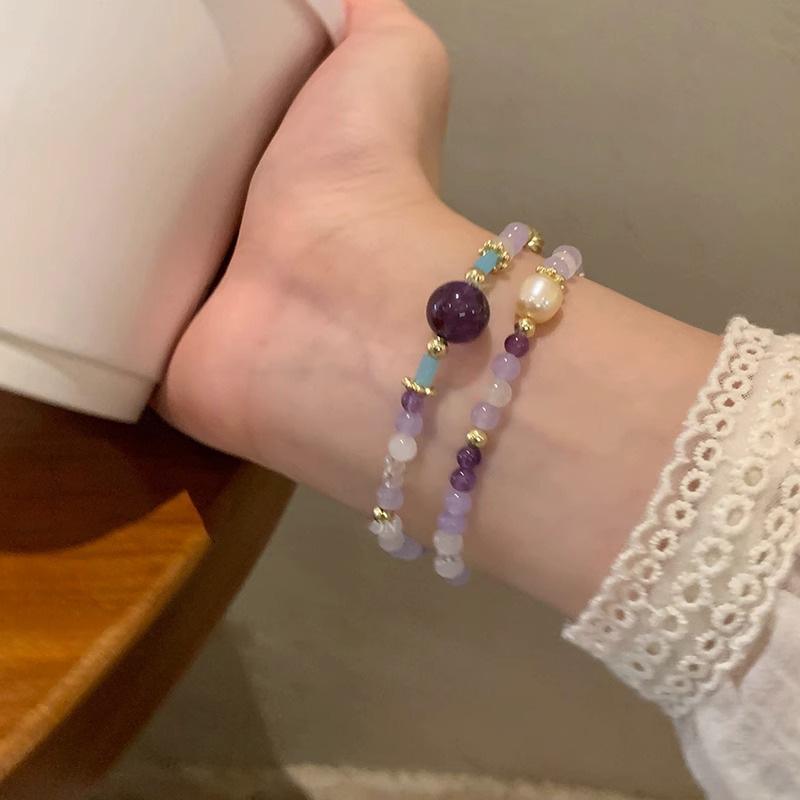 New Succulent Grapes Amethyst Double-Layer Beaded Bracelet for Women - Light Luxury, Unique Chinese Style
New Succulent Grapes Amethyst Double-Layer Beaded Bracelet for Women - Light Luxury, Unique Chinese Style