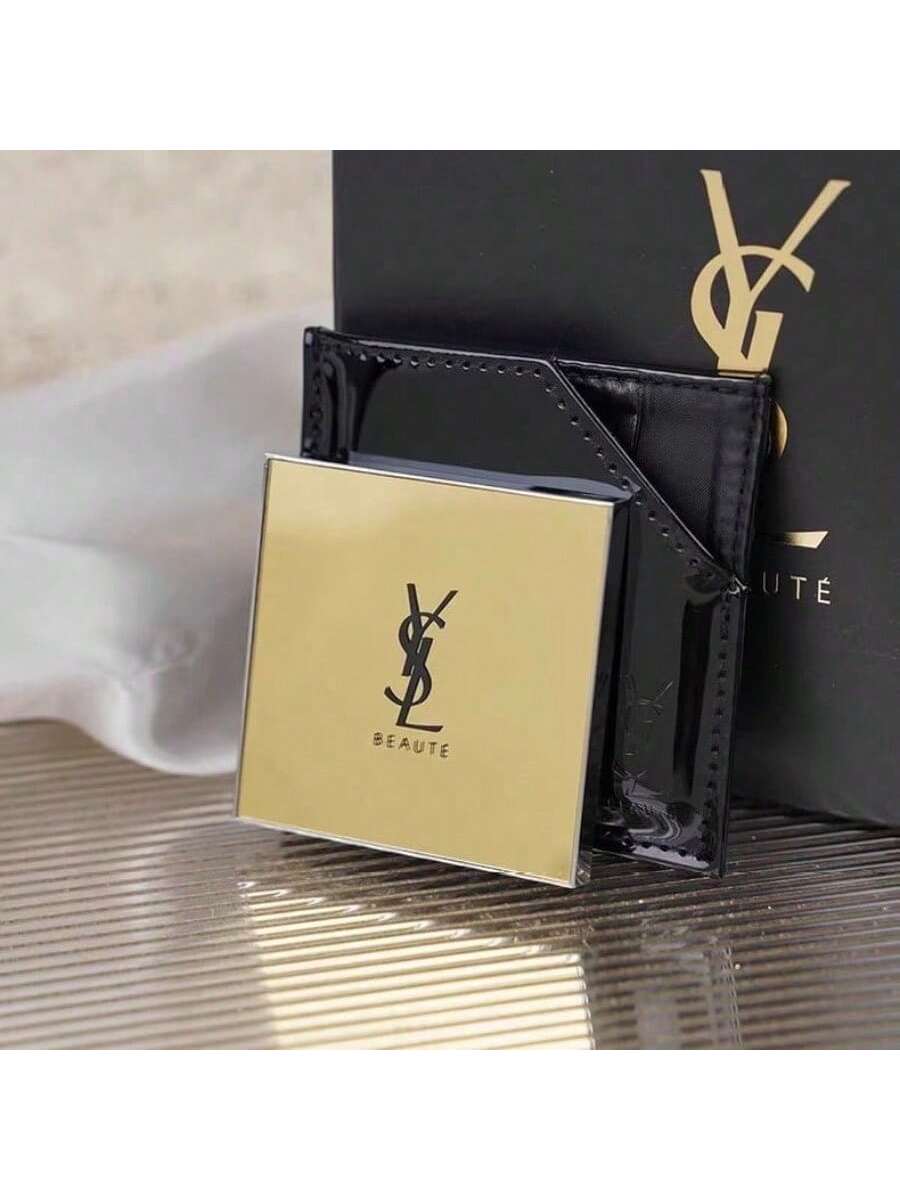 YSL портативне золоте одностороннє дзеркало для макіяжу, з чорним глянцевим шкіряним футляром, Подарунок для дівчат і жінок. золотий
YSL портативне золоте одностороннє дзеркало для макіяжу, з чорним глянцевим шкіряним футляром, Подарунок для дівчат і жінок. золотий
