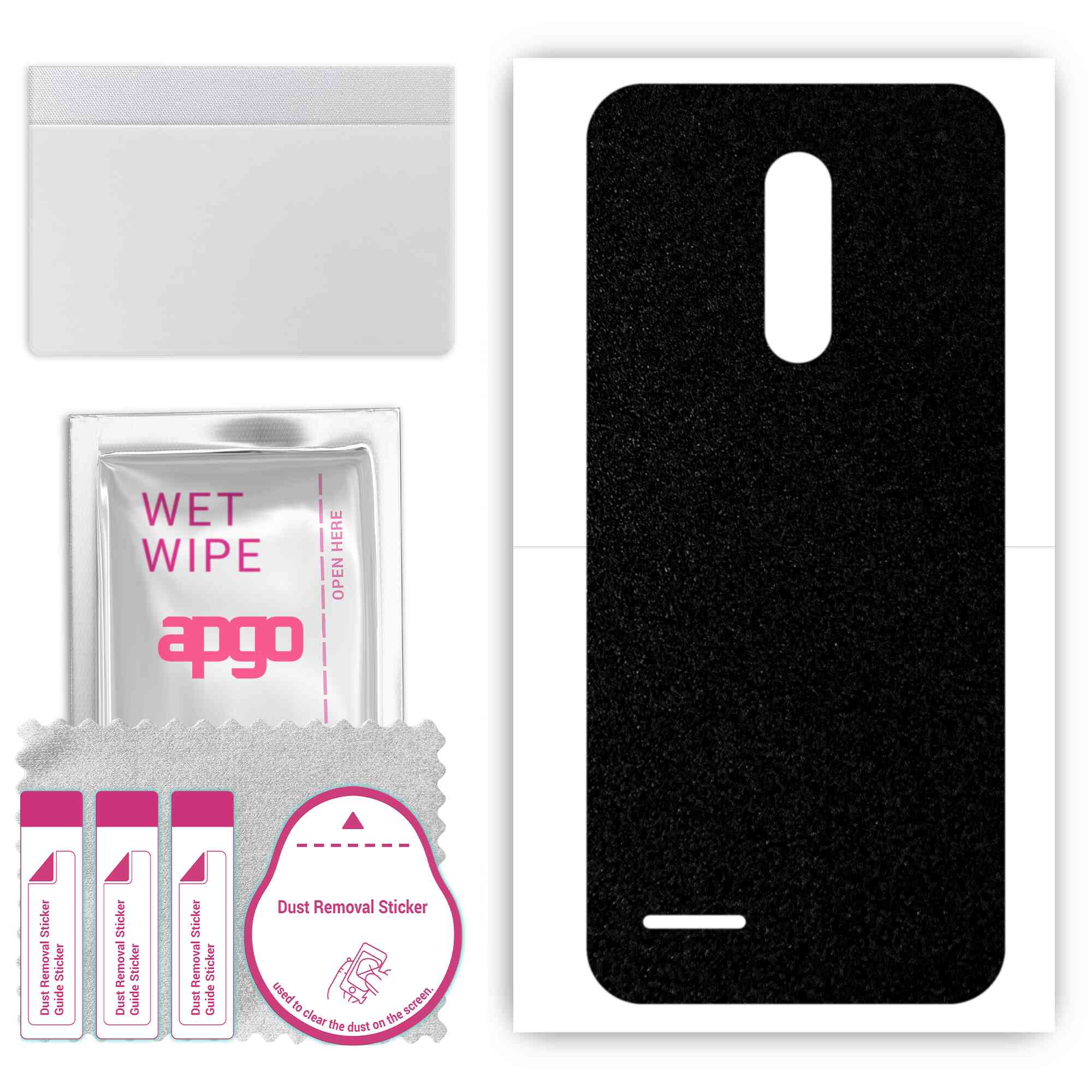 apgo Protective Skin Sticker for the back compatible with Ulefone Note 8, Wrap Film, Foil, Vinyl - Pattern Matte Black
apgo Protective Skin Sticker for the back compatible with Ulefone Note 8, Wrap Film, Foil, Vinyl - Pattern Matte Black