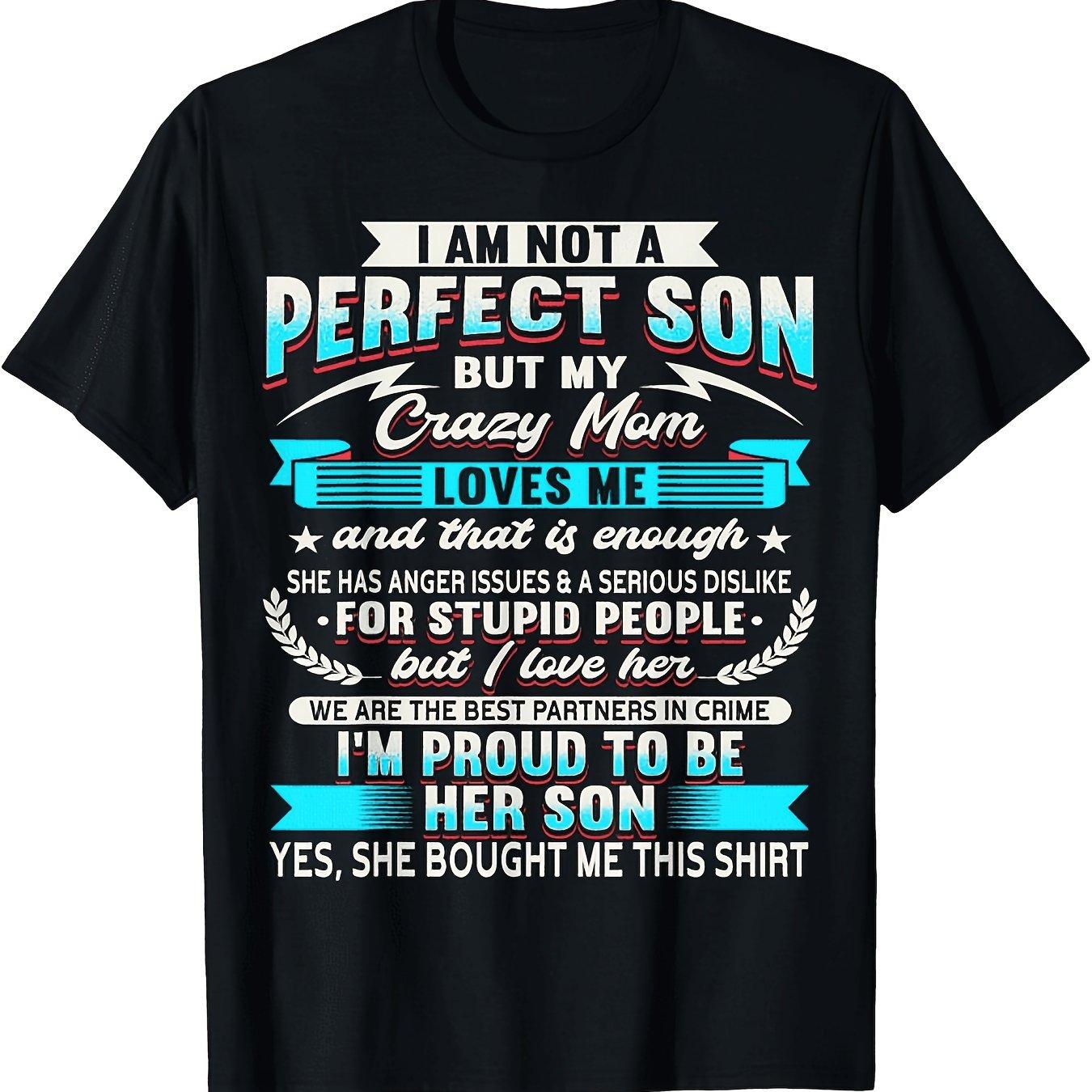 I Am Not A Perfect Son But My Crazy Mom Loves Me T-ShirtSame Style for Men and Women 2025 Summer Short-sleeved Printed T-shirt Pure Cotton 220G 5XL різнокольоровий
I Am Not A Perfect Son But My Crazy Mom Loves Me T-ShirtSame Style for Men and Women 2025 Summer Short-sleeved Printed T-shirt Pure Cotton 220G 5XL різнокольоровий