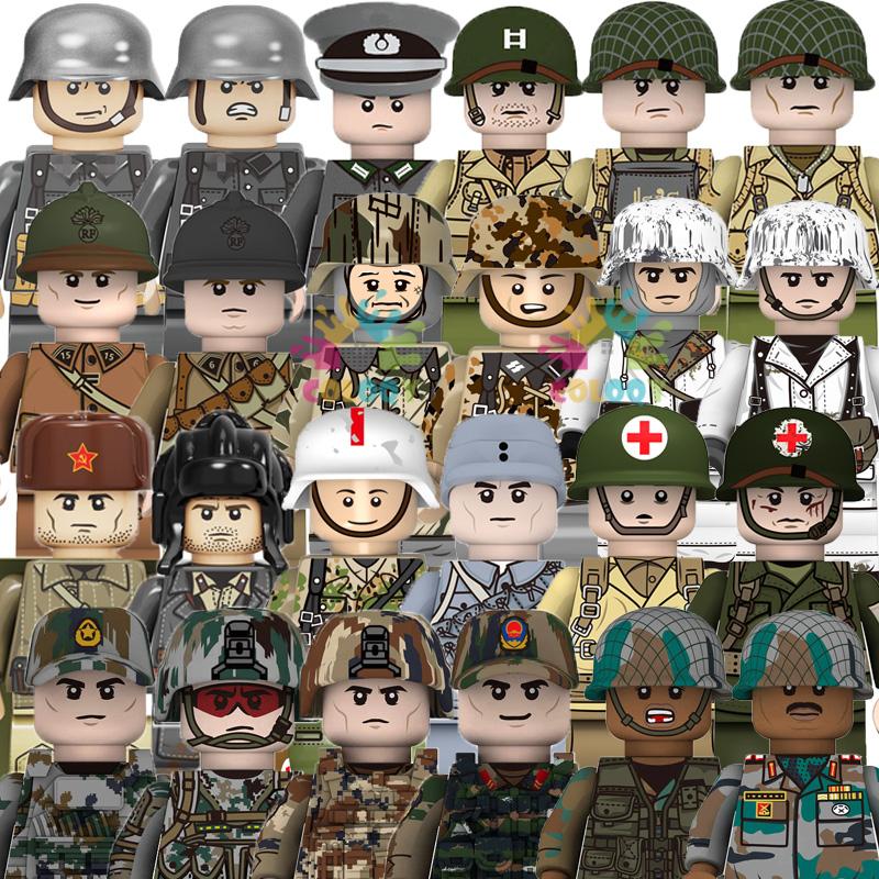 Kids Toys WW2 Military Army Building Blocks US UK Soviet China France Soldiers Mini Action Figures Toys For Kids Christmas Gifts
Kids Toys WW2 Military Army Building Blocks US UK Soviet China France Soldiers Mini Action Figures Toys For Kids Christmas Gifts