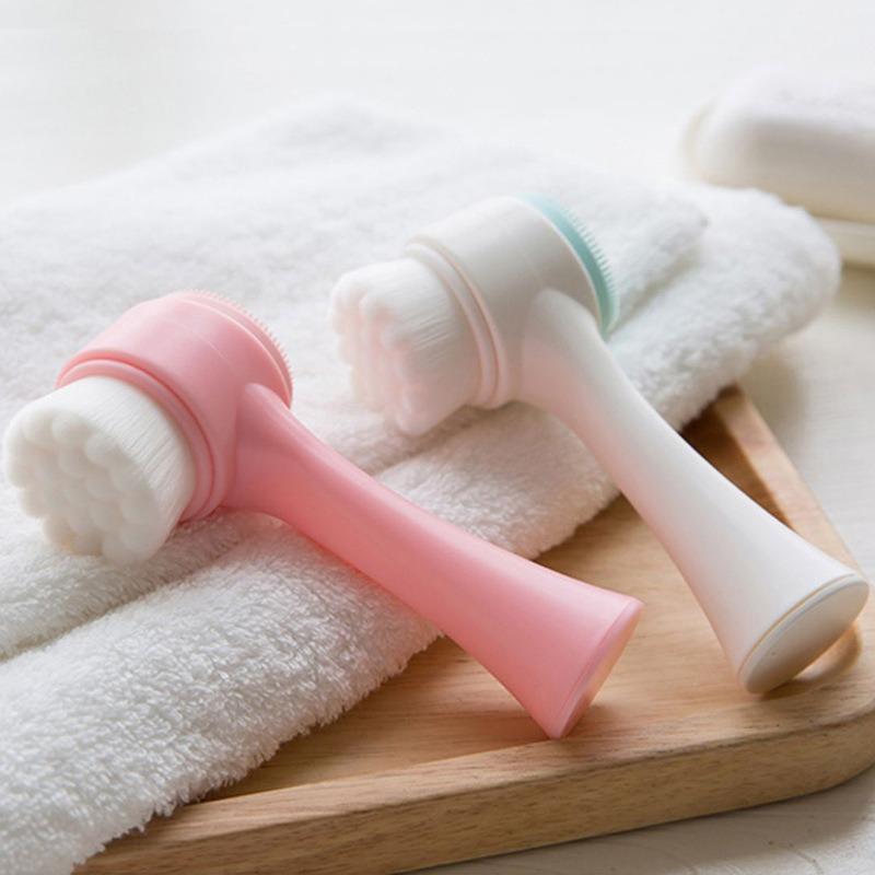 Soft Bristles Manual Cleansing Deep Cleansing Pores Dirt Double-sided Face Wash Brush OPP bag рожевий/білий
Soft Bristles Manual Cleansing Deep Cleansing Pores Dirt Double-sided Face Wash Brush OPP bag рожевий/білий