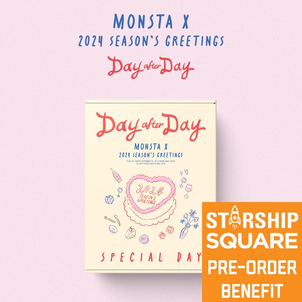 Оформите предзаказ MONSTA X 2024 Season s Greetings Day After Day Special DAY ver. и почта
Оформите предзаказ MONSTA X 2024 Season s Greetings Day After Day Special DAY ver. и почта