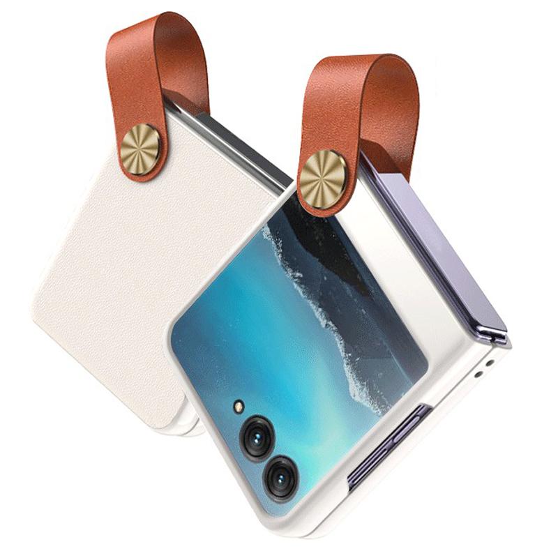GKK Shockproof Phone Case for Motorola Razr 40 Ultra 5G PU Leather Coated Hard PC Phone Cover with Strap Kickstand White/Brown
GKK Shockproof Phone Case for Motorola Razr 40 Ultra 5G PU Leather Coated Hard PC Phone Cover with Strap Kickstand White/Brown