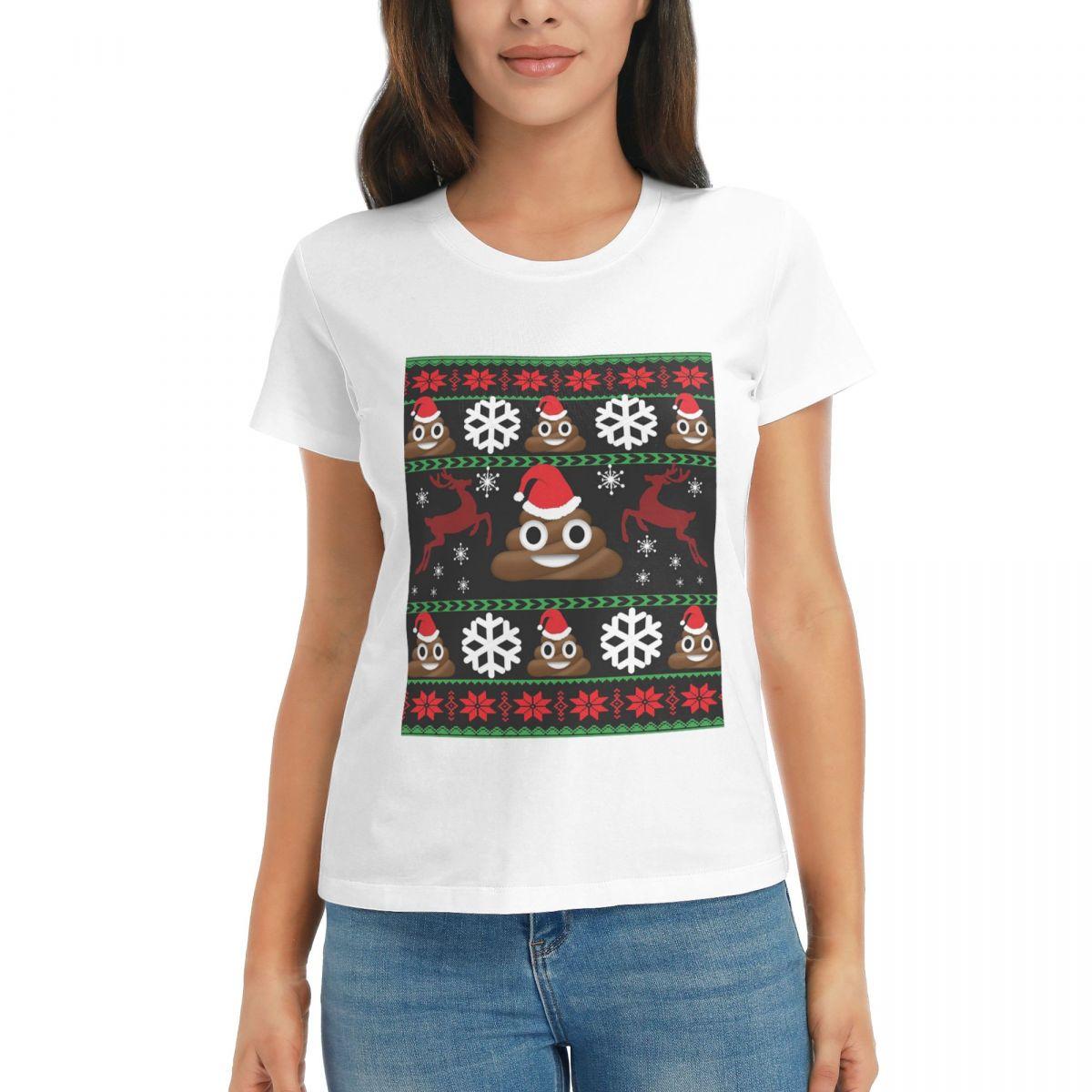 Women TShirt Funny Poop Christmas Gifts Ugly Sweaters Style Summer Short Sleeve Tees Crew Neck T Shirts Clothes Tops Streetwear S
Women TShirt Funny Poop Christmas Gifts Ugly Sweaters Style Summer Short Sleeve Tees Crew Neck T Shirts Clothes Tops Streetwear S