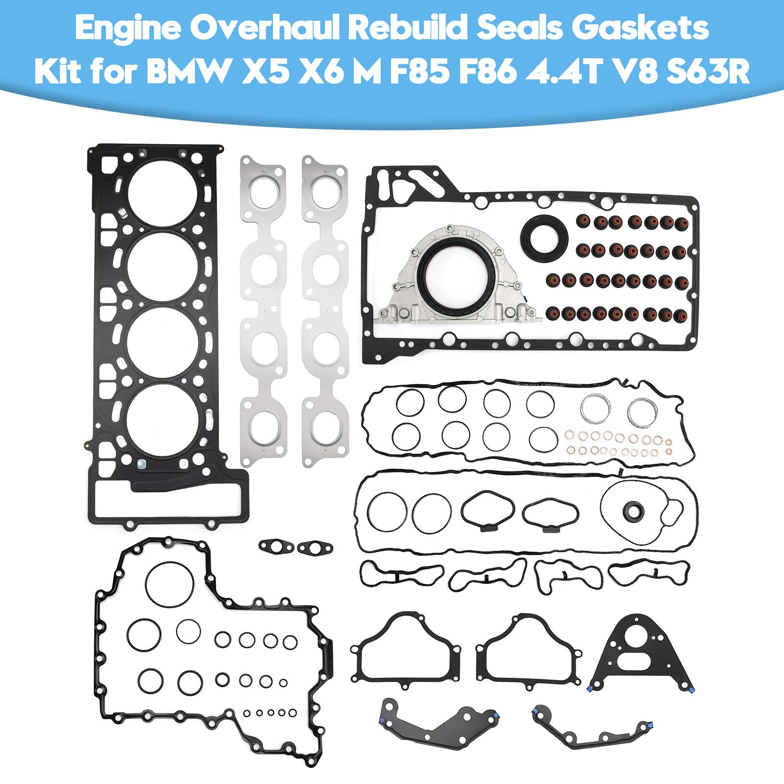 Engine Overhaul Rebuild Seals Gaskets Kit for BMW X5 X6 M F85 F86 4.4T V8 S63R
Engine Overhaul Rebuild Seals Gaskets Kit for BMW X5 X6 M F85 F86 4.4T V8 S63R