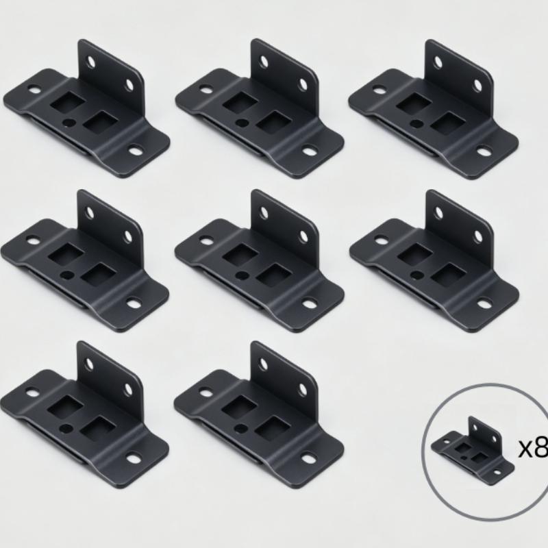 8pcs Heavy-Duty L-Shaped Metal Brackets - 90-Degree Angle Joints, Durable Metal Joints for Tables, Shelves, Cabinets
8pcs Heavy-Duty L-Shaped Metal Brackets - 90-Degree Angle Joints, Durable Metal Joints for Tables, Shelves, Cabinets