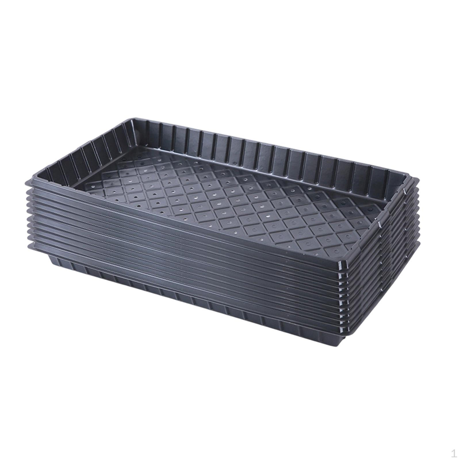 10 Pieces Nursery Seedling Trays Plant Tra, Microgreens Pot Multipurpose Starter for with hole
10 Pieces Nursery Seedling Trays Plant Tra, Microgreens Pot Multipurpose Starter for with hole