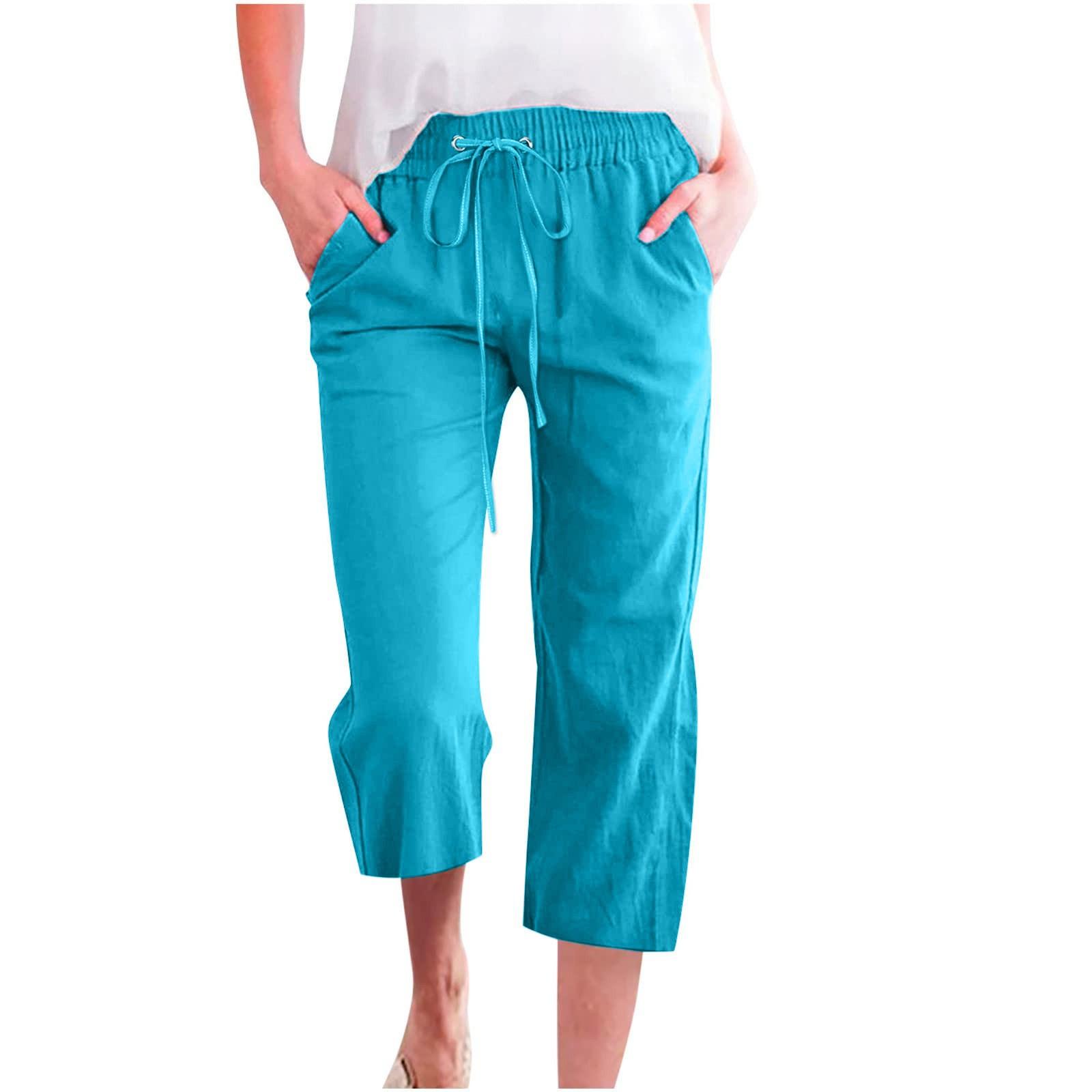 Pants For Women Casual Summer Color Elastic High Waist Cotton And Linen Loose Pants Drawstring Pocket Mid Leg Pants XL
Pants For Women Casual Summer Color Elastic High Waist Cotton And Linen Loose Pants Drawstring Pocket Mid Leg Pants XL