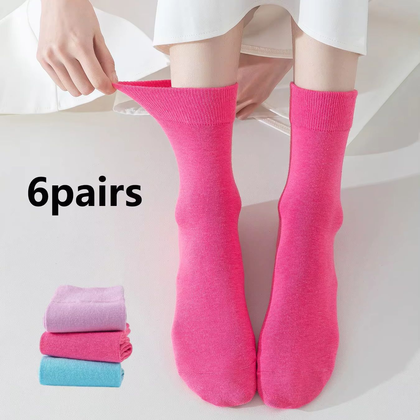 6 Pairs Socks for Diabetic Non-Binding Loose-Fit Cotton Crew Socks Comfortable Ventilated Soft for Women All Occasions EU39-42 US7-8.5
6 Pairs Socks for Diabetic Non-Binding Loose-Fit Cotton Crew Socks Comfortable Ventilated Soft for Women All Occasions EU39-42 US7-8.5