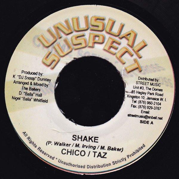 7inch Record CHICO / TAZ / SOLTEX 3000 / GUZALEZ - Shake / Stop NONE Unusual Suspect 2004 Jamaica Reggae, Ska & Dub Used
7inch Record CHICO / TAZ / SOLTEX 3000 / GUZALEZ - Shake / Stop NONE Unusual Suspect 2004 Jamaica Reggae, Ska & Dub Used