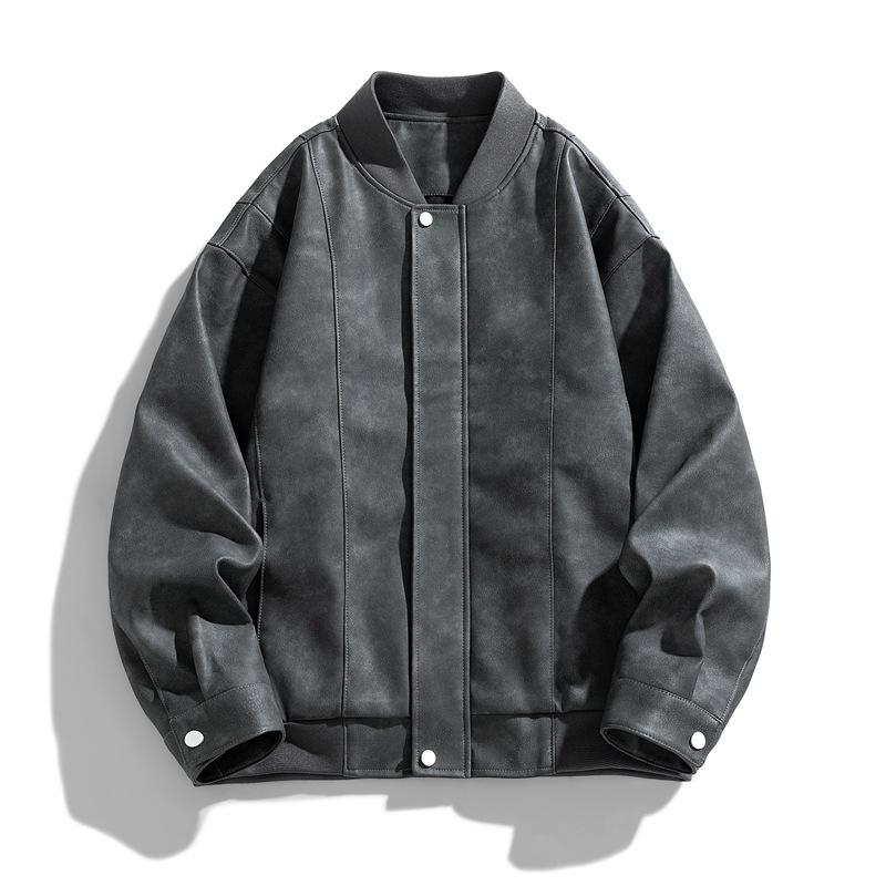 Jacket Men s Spring Trend PU Men s Retro Baseball Collar Clothes Casual Men s Leather Jacket Solid Color Loose Jacket 3XL
Jacket Men s Spring Trend PU Men s Retro Baseball Collar Clothes Casual Men s Leather Jacket Solid Color Loose Jacket 3XL