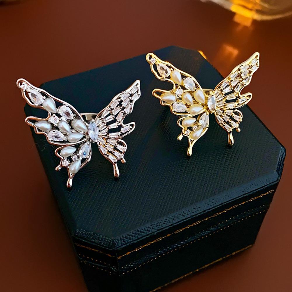 Gold Silver Color Butterfly Pearl Ring Jewelry Accessories Butterfly Silver Ring Women/Girl серебряный
Gold Silver Color Butterfly Pearl Ring Jewelry Accessories Butterfly Silver Ring Women/Girl серебряный