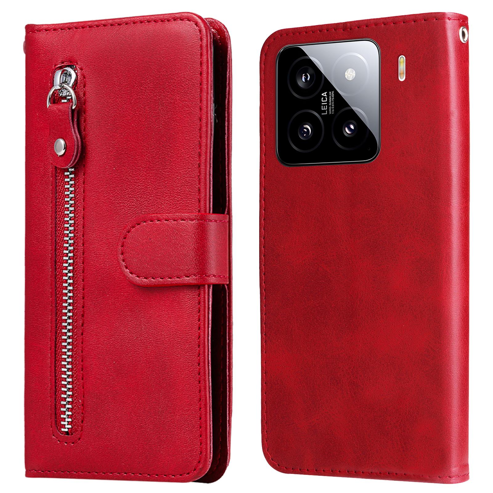 For Xiaomi 15 Case Zipper Wallet Calf Texture PU Leather Phone Cover Red
For Xiaomi 15 Case Zipper Wallet Calf Texture PU Leather Phone Cover Red
