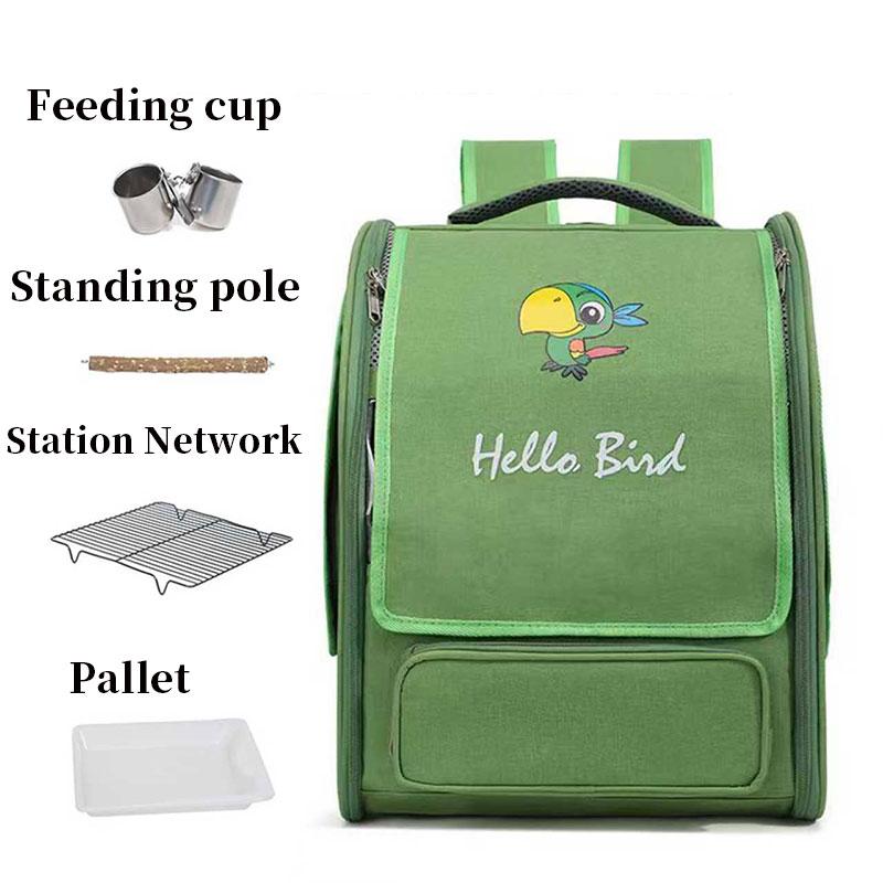 5 pieces Parrot Backpack Travel Transport Bird Cage With Stainless Steel Tray Foldable Bird Breathable Double-shoulder Backpack 1PCS зелений
5 pieces Parrot Backpack Travel Transport Bird Cage With Stainless Steel Tray Foldable Bird Breathable Double-shoulder Backpack 1PCS зелений