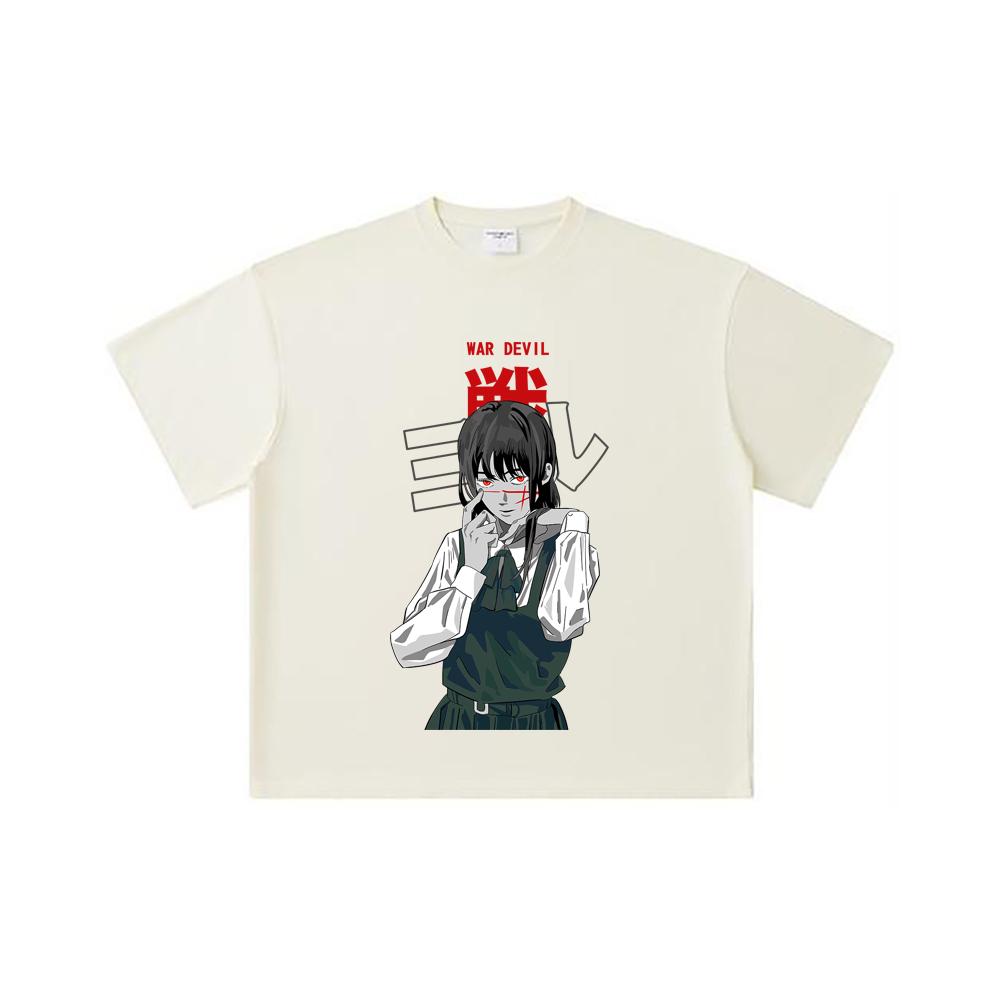 260 GSM Double Yarn 32 Count 100% Cotton Chainsaw Man V58 War Devil Print Unisex Heavy Cotton T Shirt S
260 GSM Double Yarn 32 Count 100% Cotton Chainsaw Man V58 War Devil Print Unisex Heavy Cotton T Shirt S