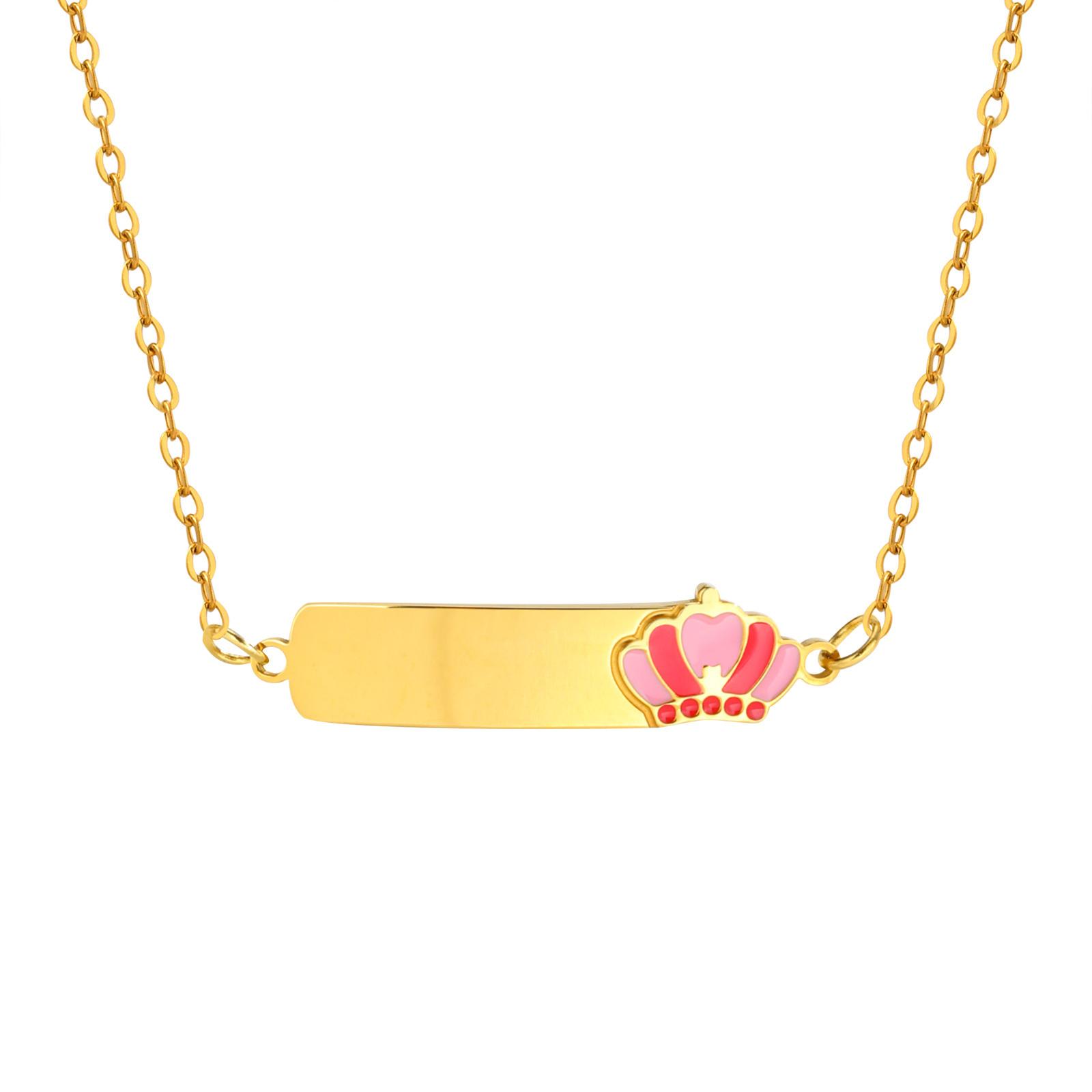 Cute Crown Necklace Personalized Name for Child Baby Girls, Custom Stainless Steel Nameplate Choker Necklace Handmade Jewelry
Cute Crown Necklace Personalized Name for Child Baby Girls, Custom Stainless Steel Nameplate Choker Necklace Handmade Jewelry