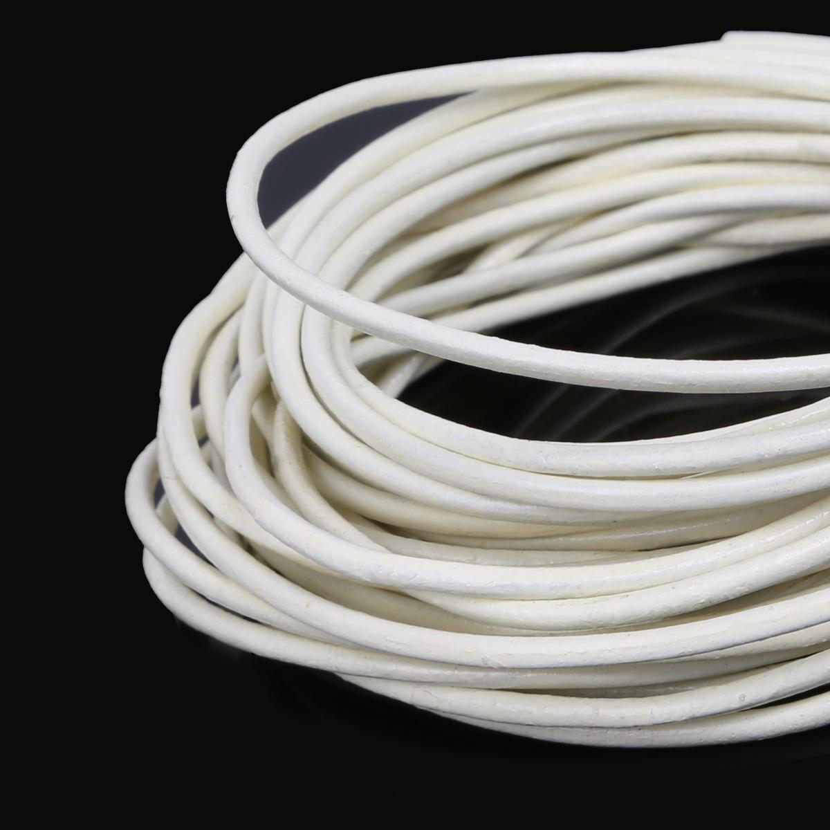 Натуральна кругла шкіряна шнурова нитка для браслетів, виготовлення ювелірних виробів своїми руками Шнуровий шнурок 2mm 5M слонова кістка
Натуральна кругла шкіряна шнурова нитка для браслетів, виготовлення ювелірних виробів своїми руками Шнуровий шнурок 2mm 5M слонова кістка